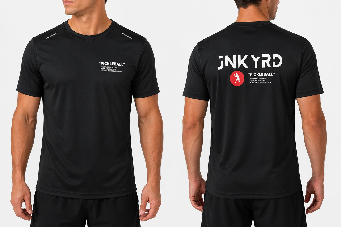 Featherlight Performance Tee • "Pickleball" Black
